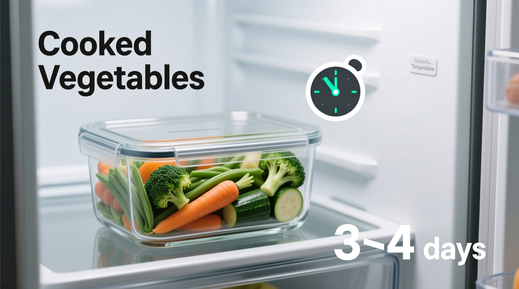 how long does cooked vegetables last in the fridge