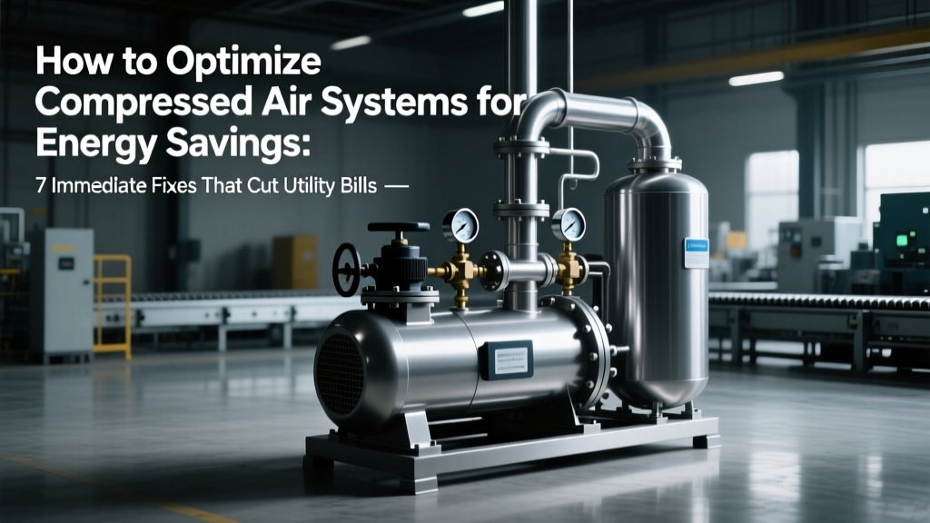 7 Compressed Air Fixes to Cut Energy Costs 15–35%