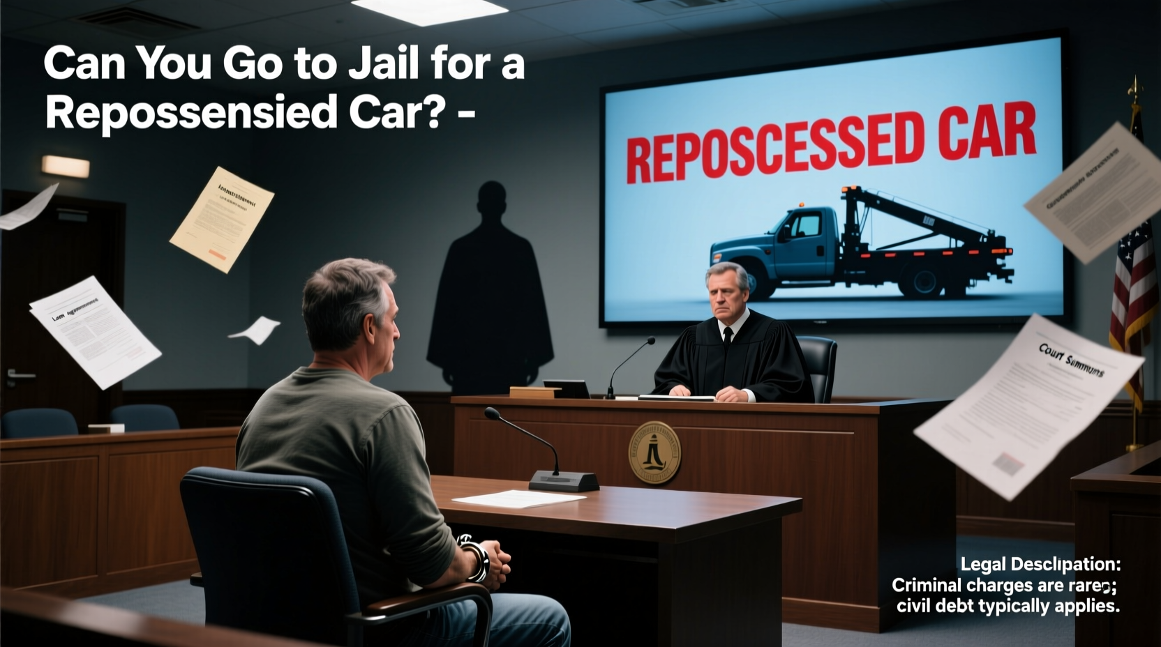 can you go to jail for a repossessed car