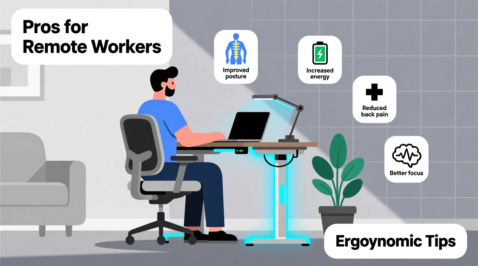 is a standing desk converter worth it for remote workers pros and ergonomic tips
