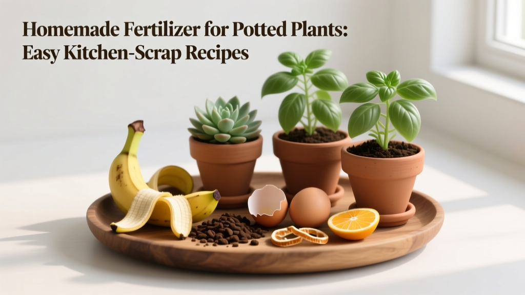 Homemade Fertilizer for Potted Plants: Kitchen-Scrap Recipes