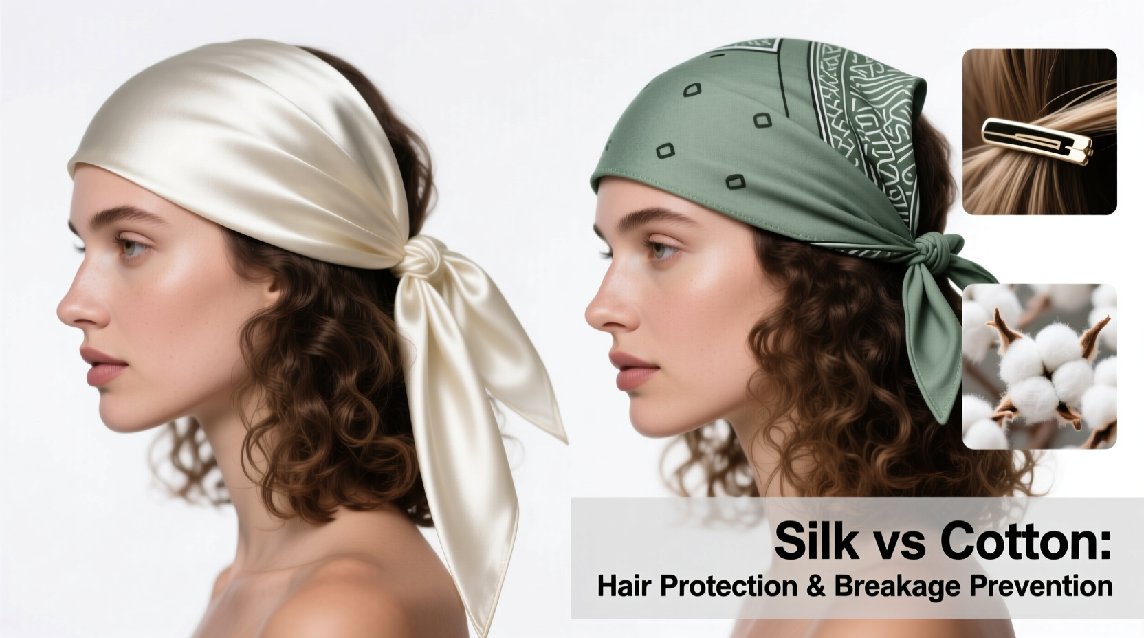 silk scarves vs cotton bandanas for hair protection which prevents breakage