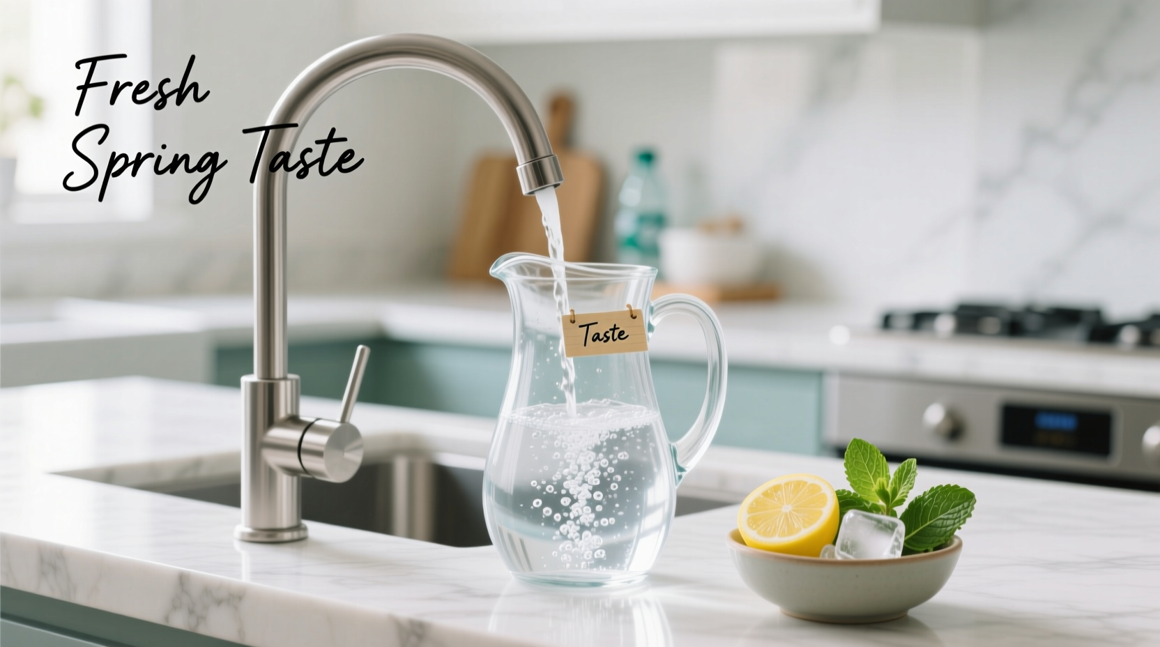 how to make tap water taste like bottled water without a fancy filter