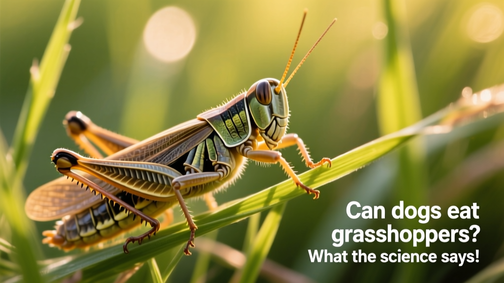 Close-up of a grasshopper's segmented body and legs