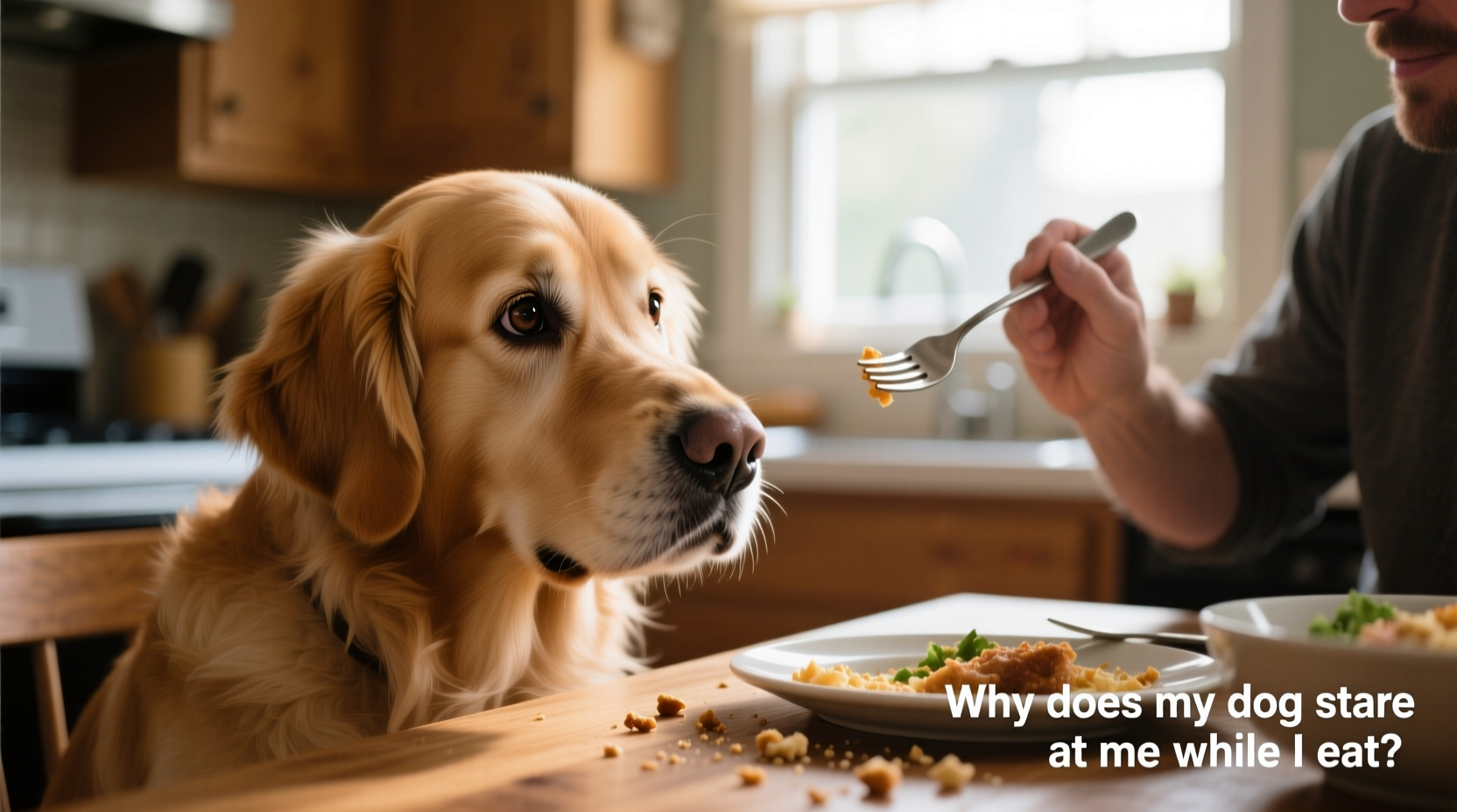why does my dog stare at me while i eat guilt free explanation