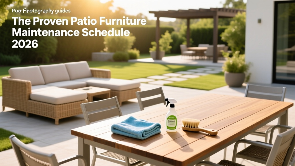 The Proven Patio Furniture Maintenance Schedule 2026