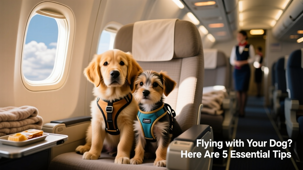 Pups on a plane! Tips for flying with a dog