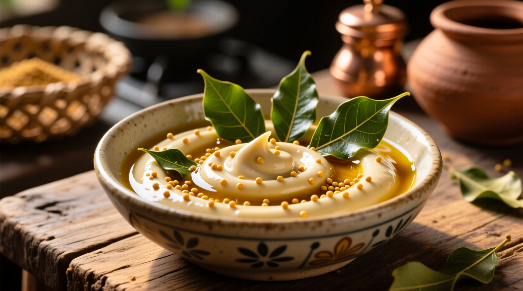 curry leaf and mustard oil mayonnaise