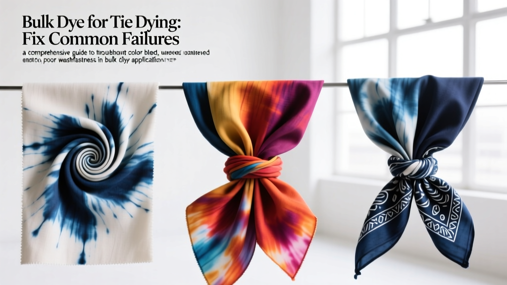 Bulk Dye for Tie Dying: Fix Common Failures