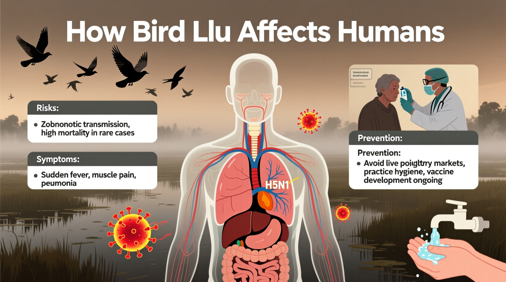 how does bird flu affect humans