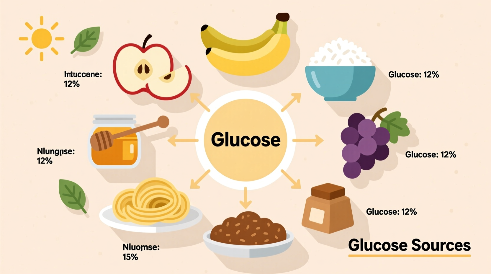 what foods contain glucose