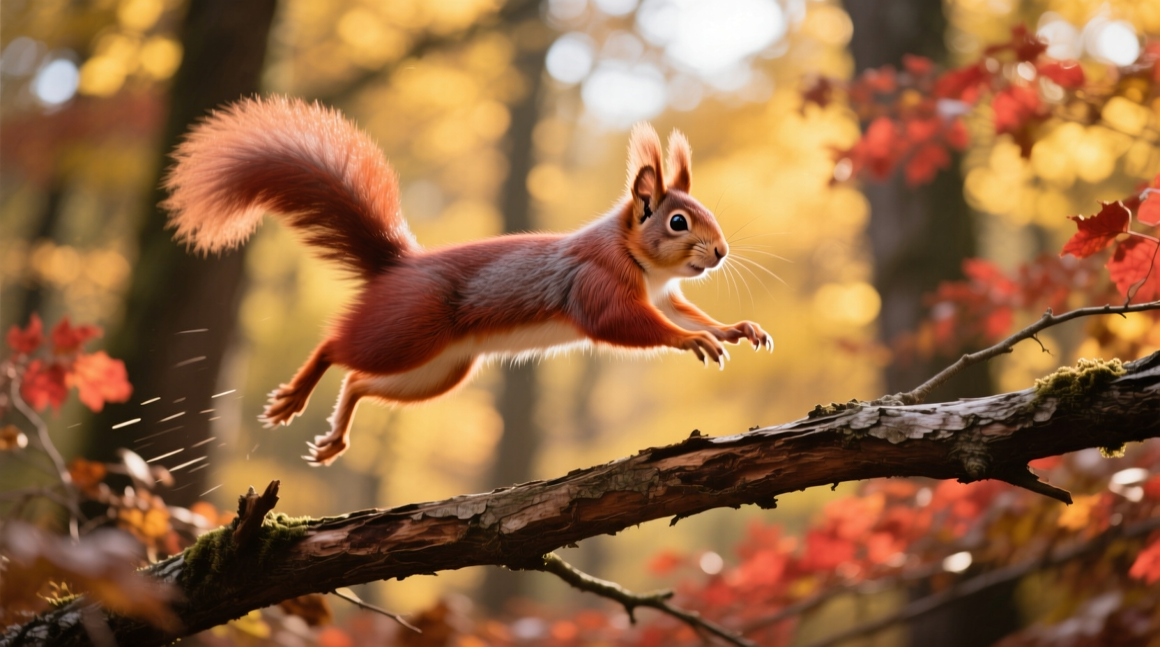 why do squirrels jump around erratically survival instincts in action