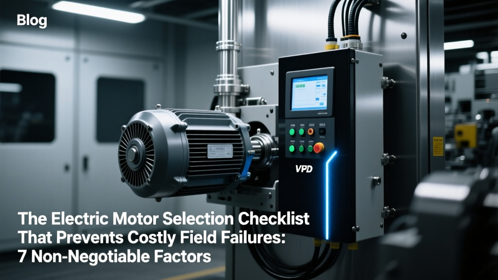 Electric Motor Selection Checklist: 7 Critical Factors