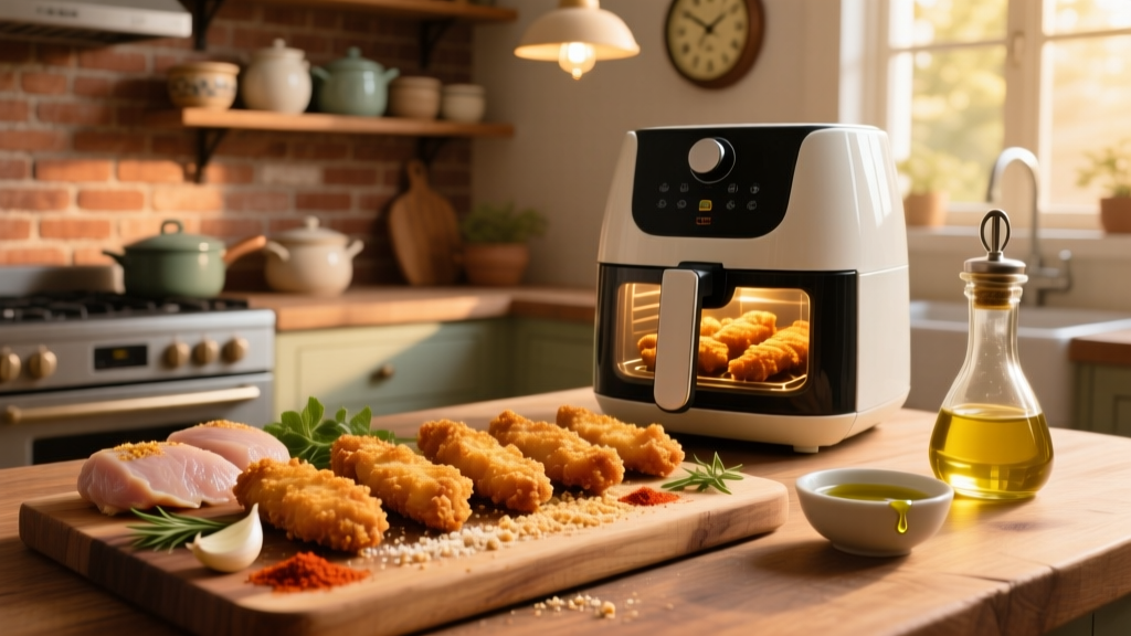 Air Fryer Baked Chicken Tenders: Crispy, Juicy & Oil-Light