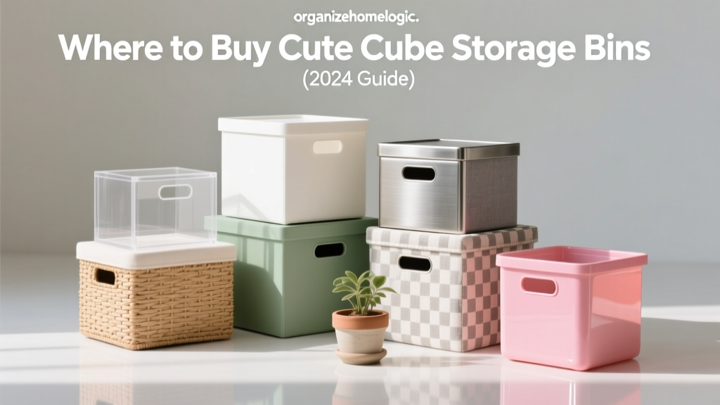 Where to Buy Cute Cube Storage Bins (2024 Guide)