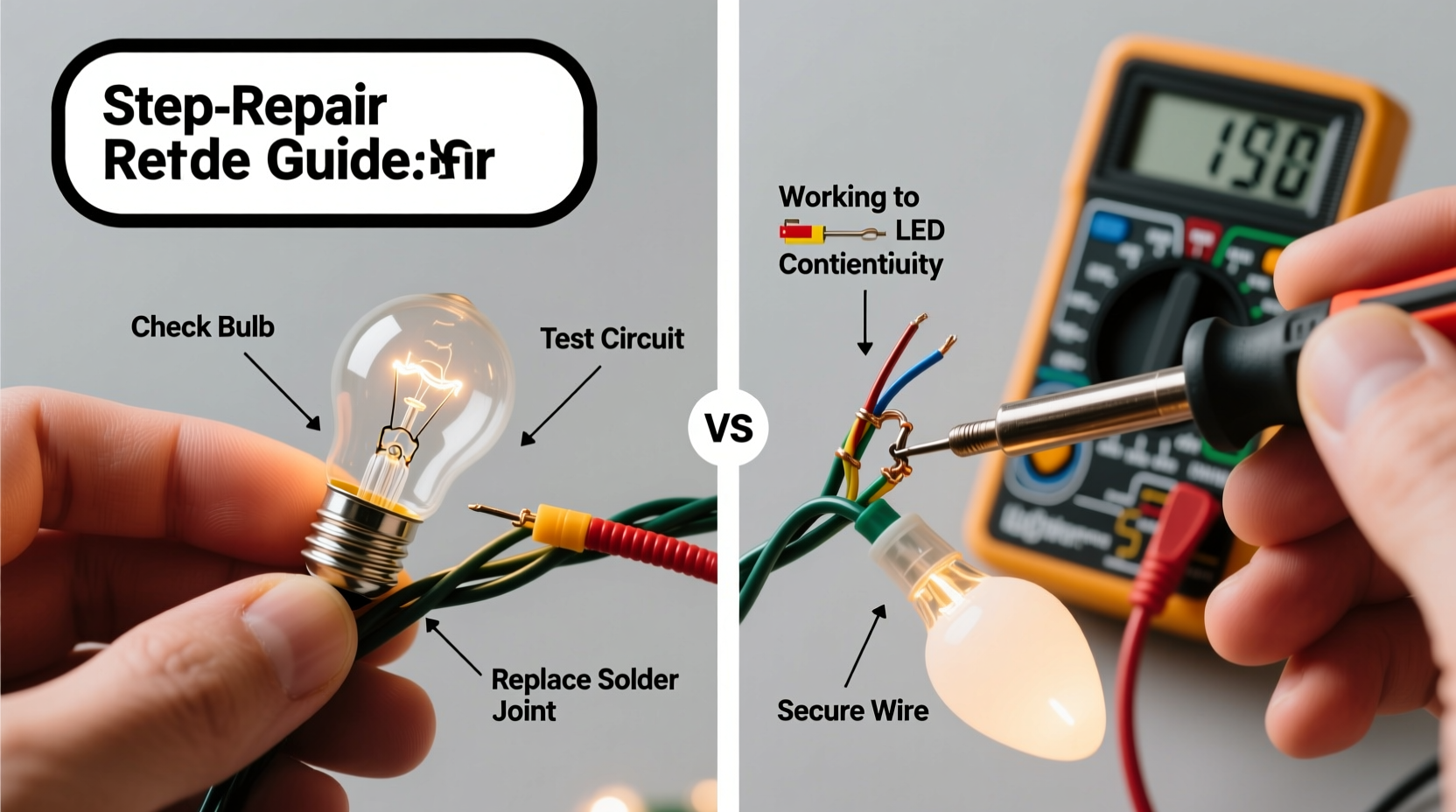 how to fix a led christmas lights