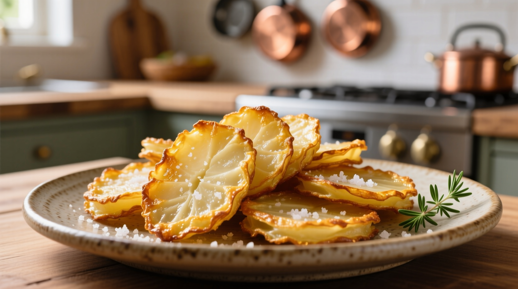 Perfectly golden potato anna with crisp edges