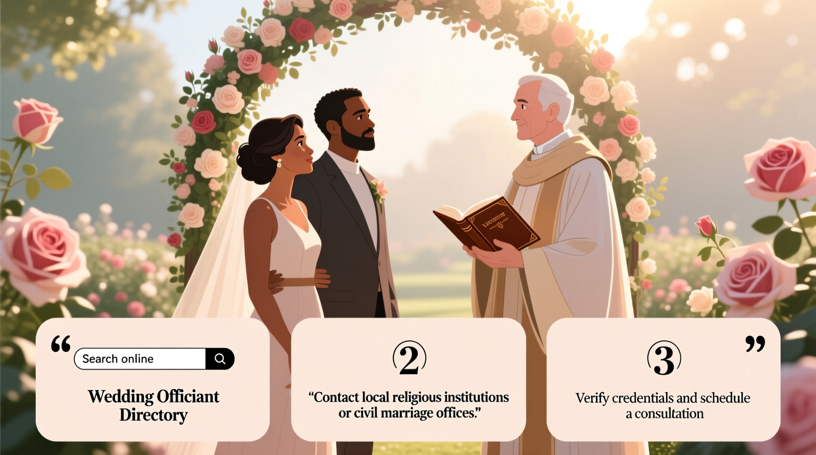 how to find a wedding officiant