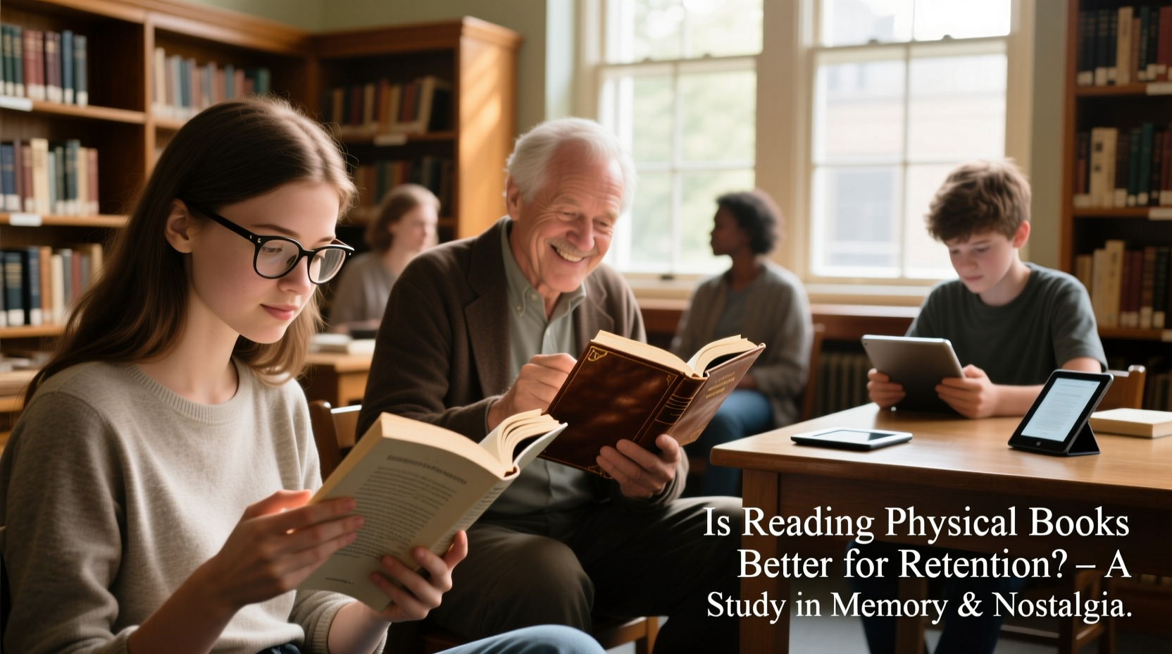 is reading physical books better for retention than e books or just nostalgia