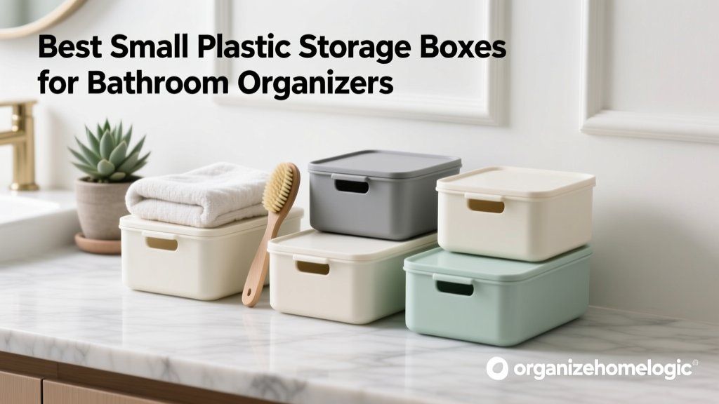 Best Small Plastic Storage Boxes for Bathroom Organizers