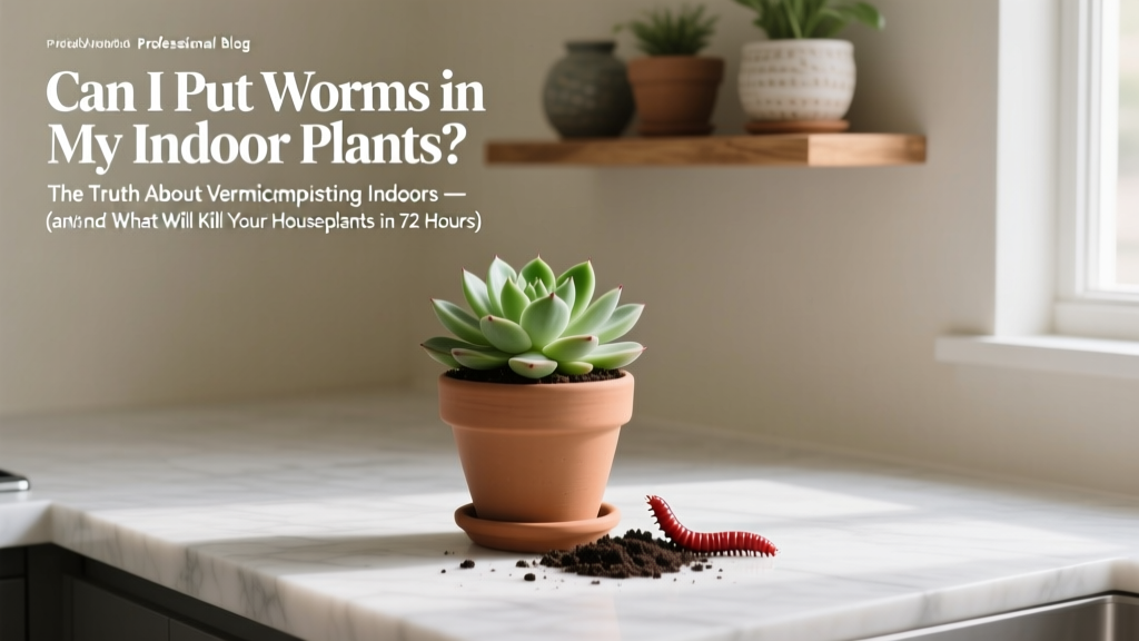 Can I Put Worms in Indoor Plants? Truth & Alternatives