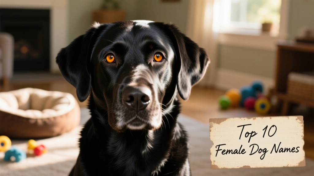 Black lab close up