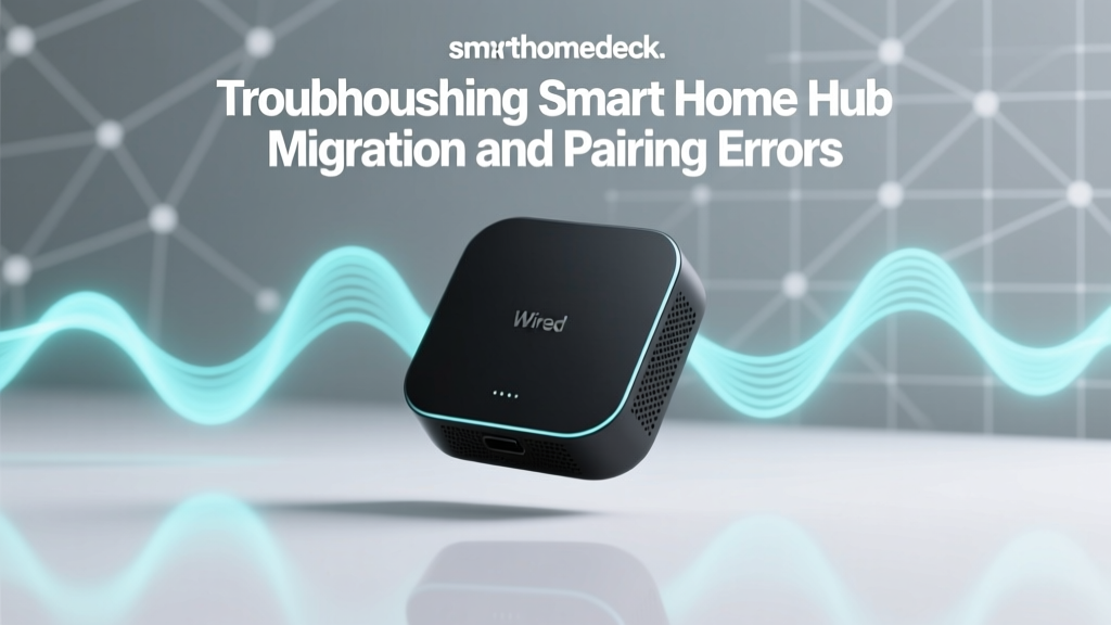 Troubleshooting Smart Home Hub Migration and Pairing Errors