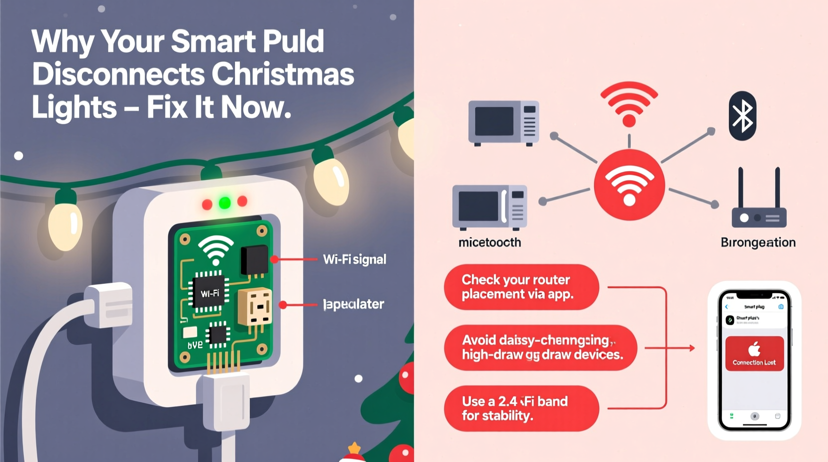 why does my smart plug disconnect my christmas lights solving wifi dropouts
