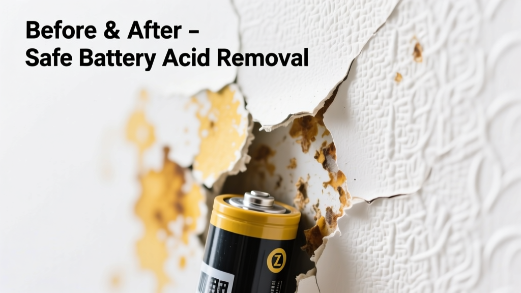 How to Remove Battery Acid from Wallpaper Safely