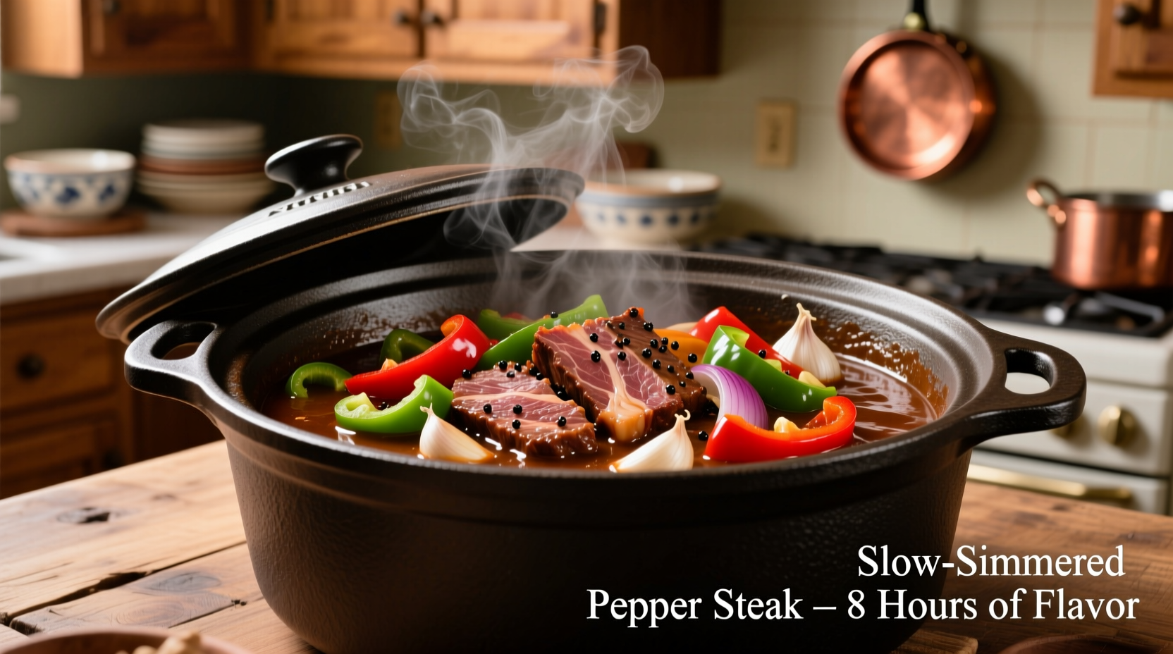 Perfect Crock Pot Pepper Steak Recipe in 6 Hours