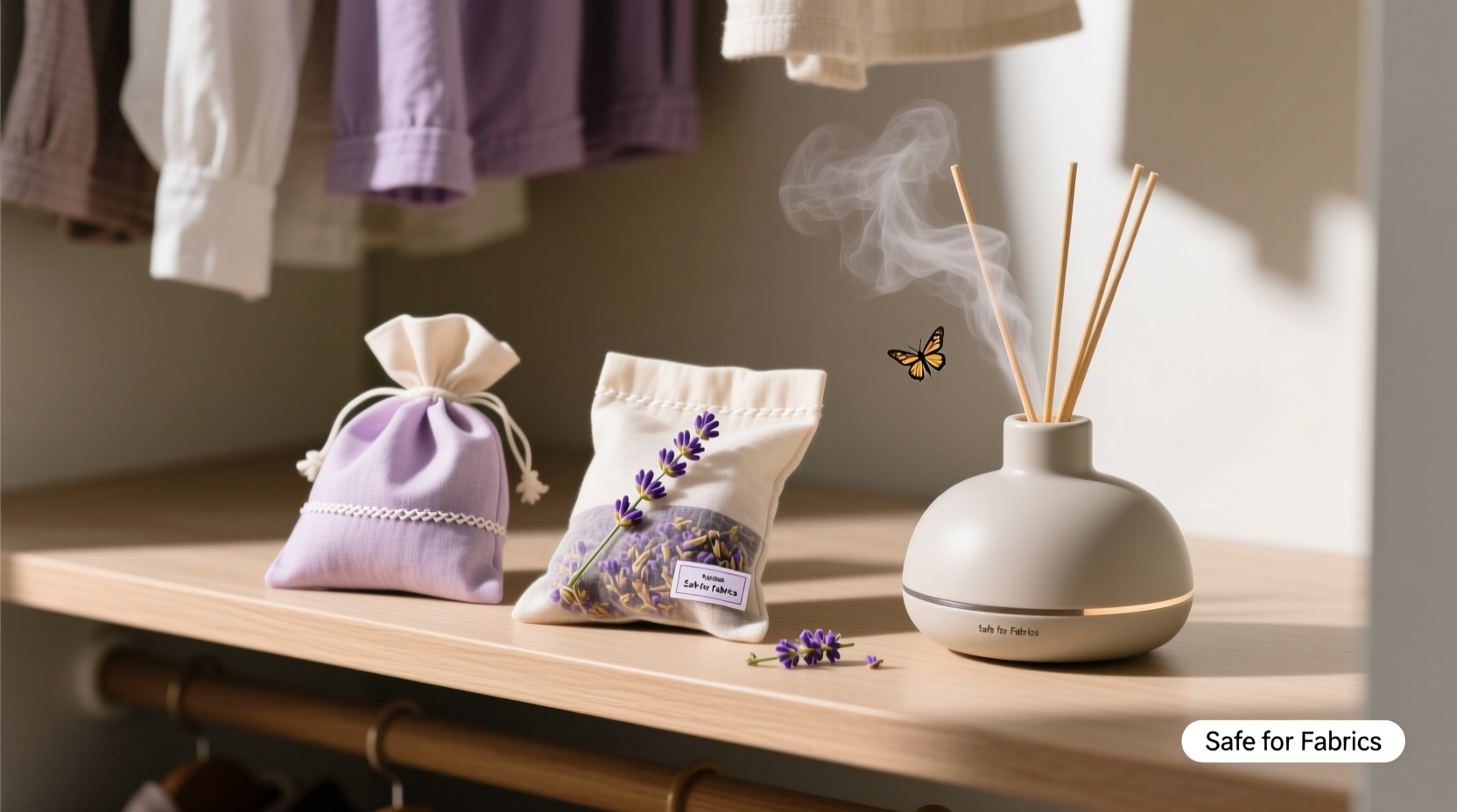 closet organization tips lavender sachets vs scent diffusers
