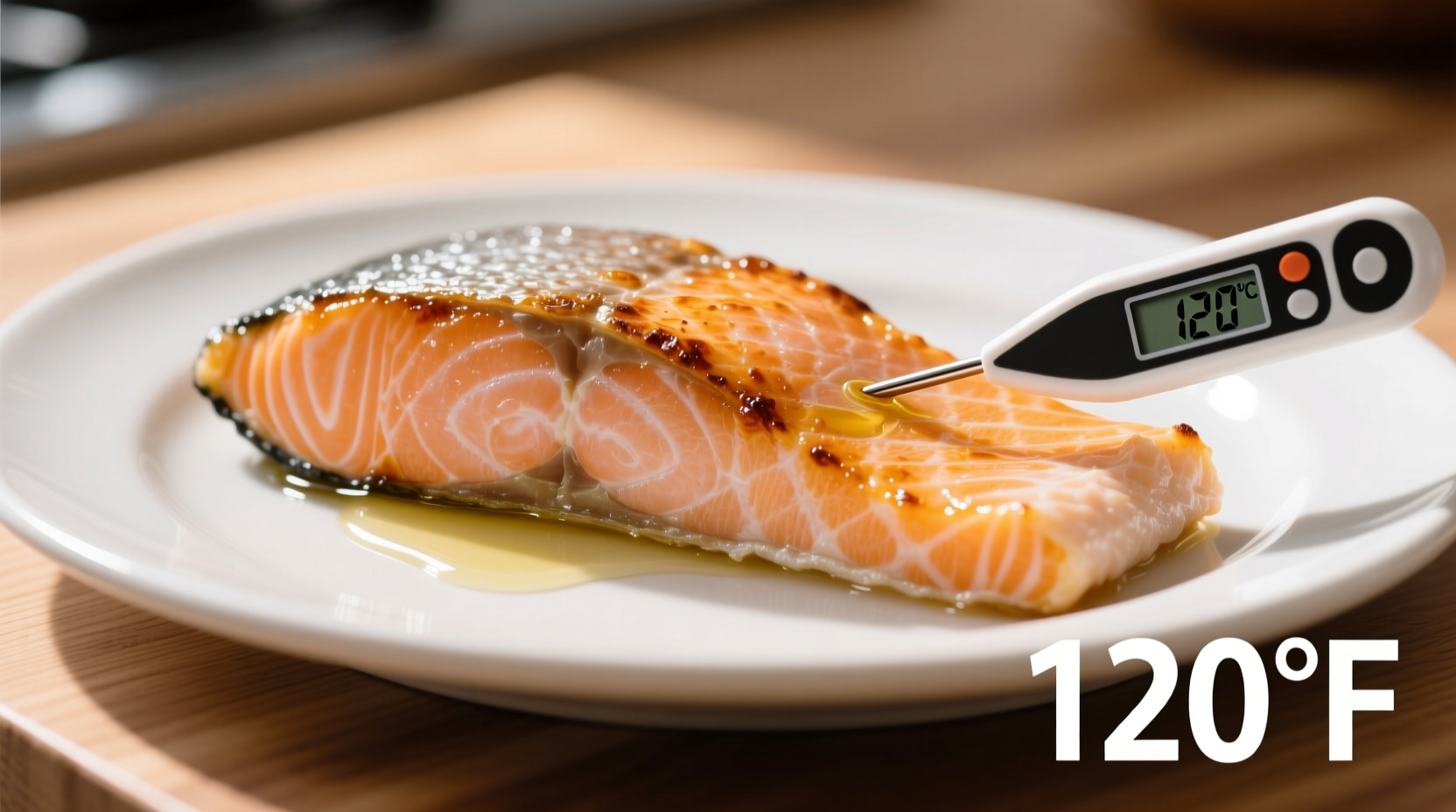 what temp is salmon cooked