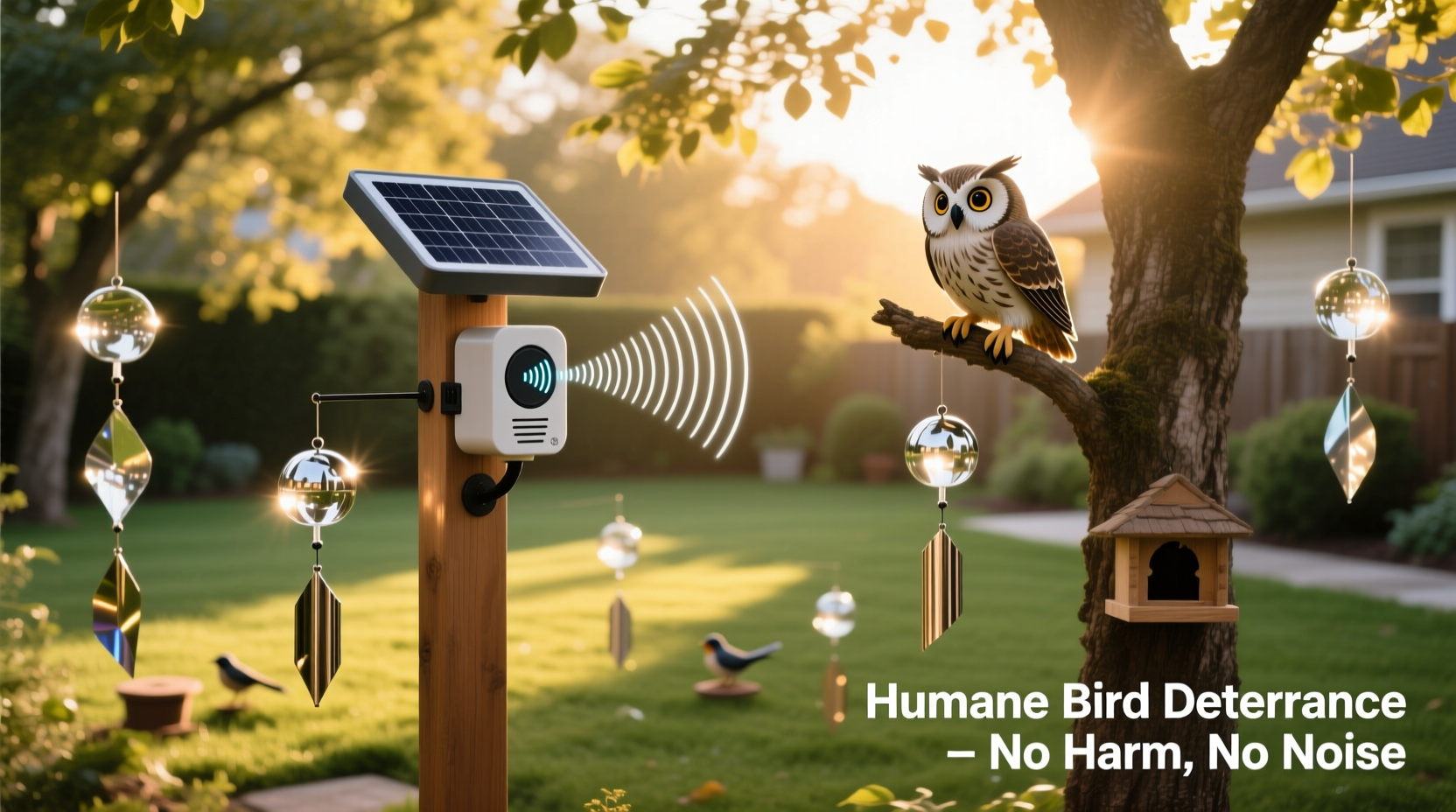 how to shoo away birds