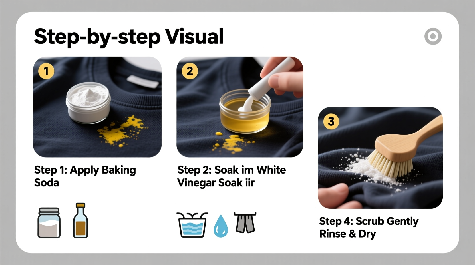 how to remove stubborn deodorant stains from dark clothing