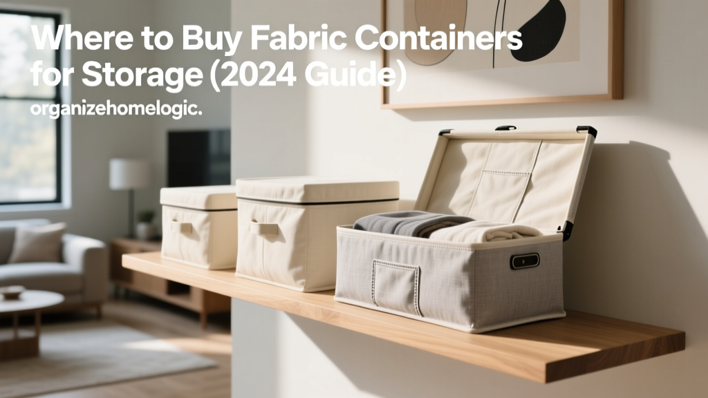 Where to Buy Fabric Containers for Storage (2024 Guide)