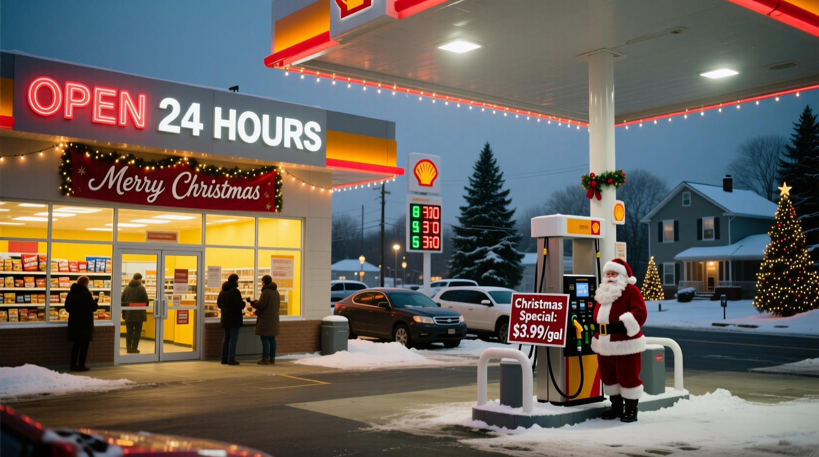 what gas stations are open on christmas day