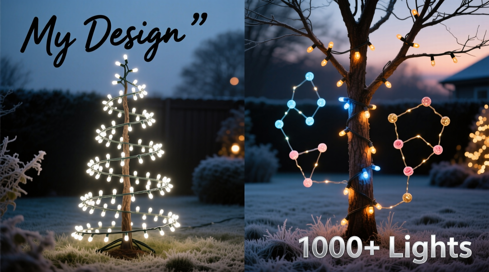 pre strung tree with 1000 lights vs adding your own customization