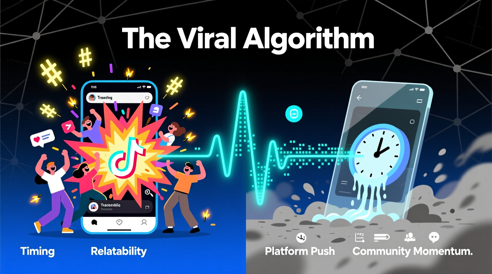 why do some tiktok trends explode overnight while others flop