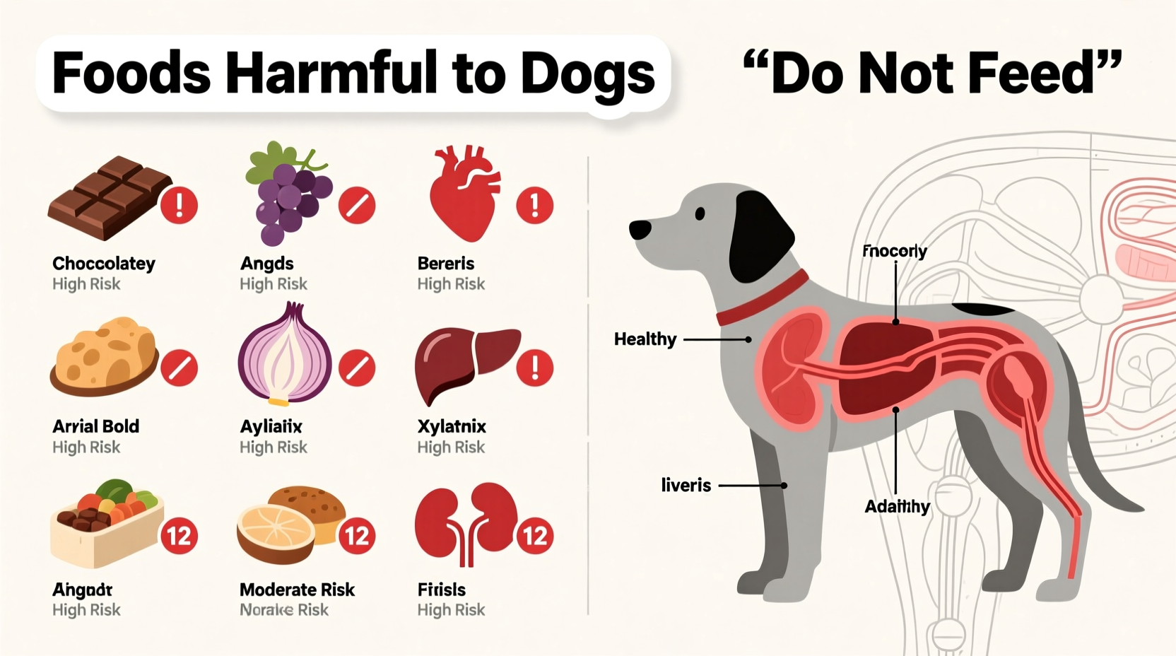what foods are harmful to dogs