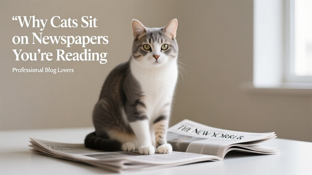 Why Cats Sit on Newspapers You're Reading