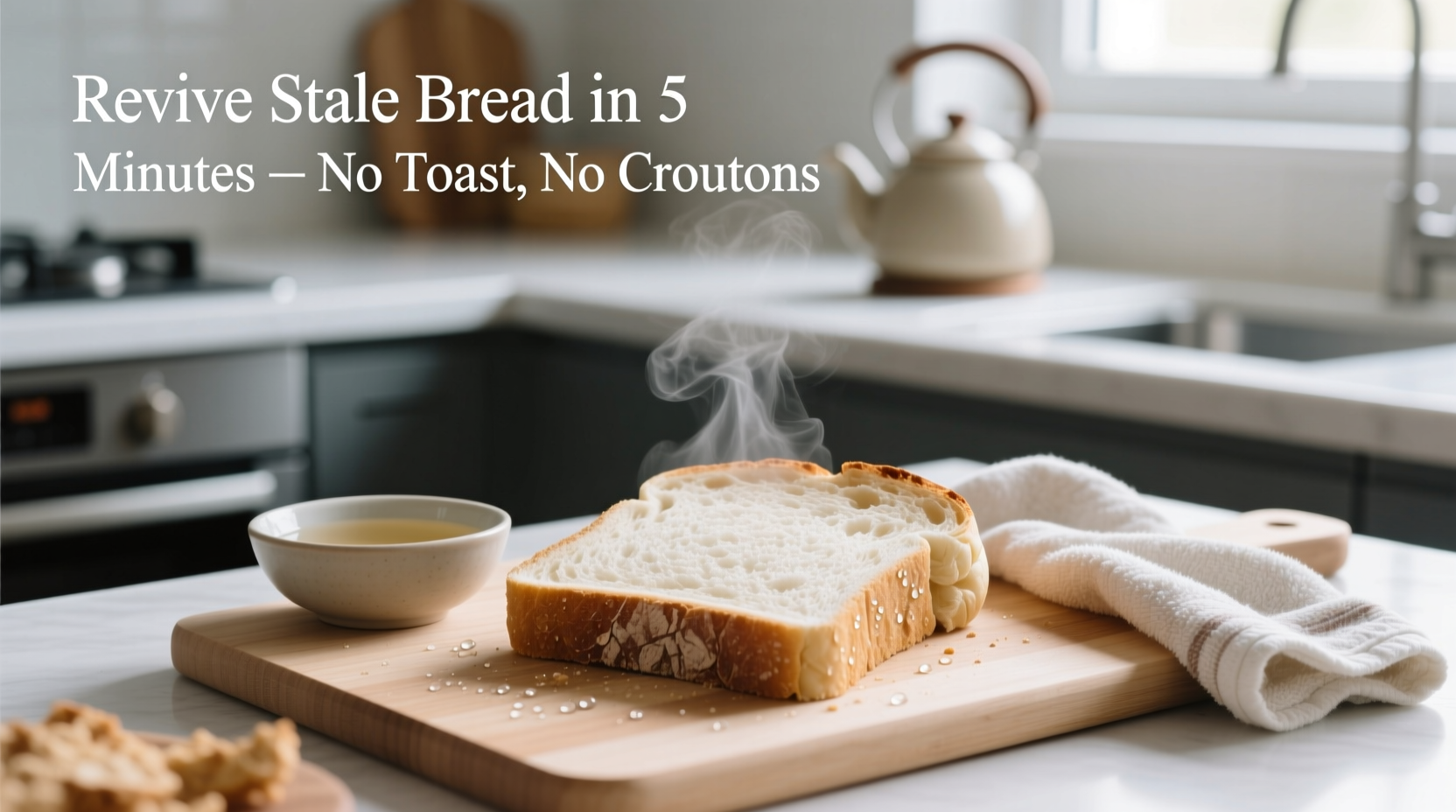 how to refresh stale bread without turning it into croutons or toast