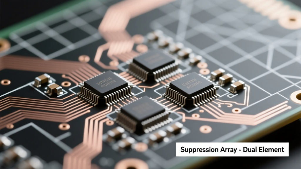 Suppression Array Consists of Two Elements: Engineering Principles, Layout Best Practices, and Real-World EMI Mitigation