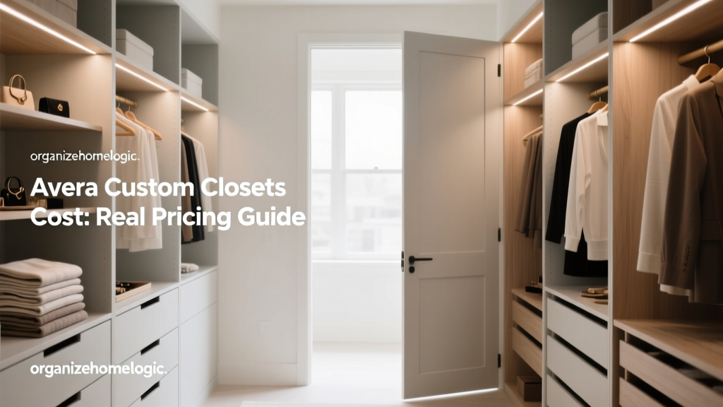 Avera Custom Closets Cost: Real Pricing Guide