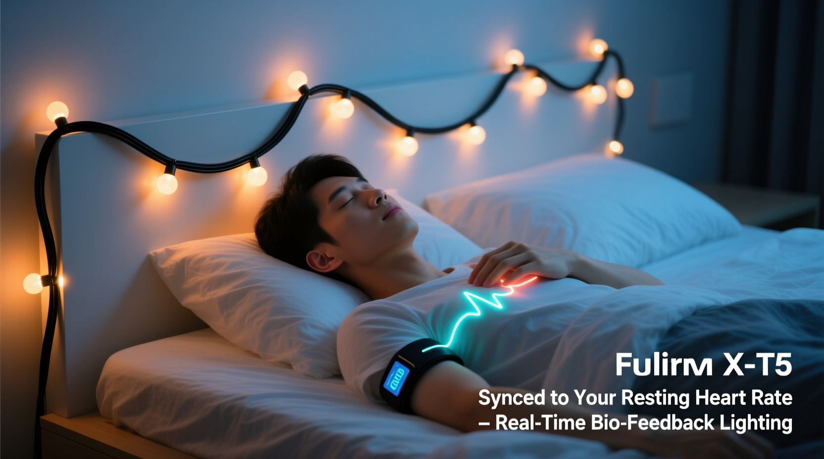 how to customize a smart light string to pulse gently with your resting heart rate