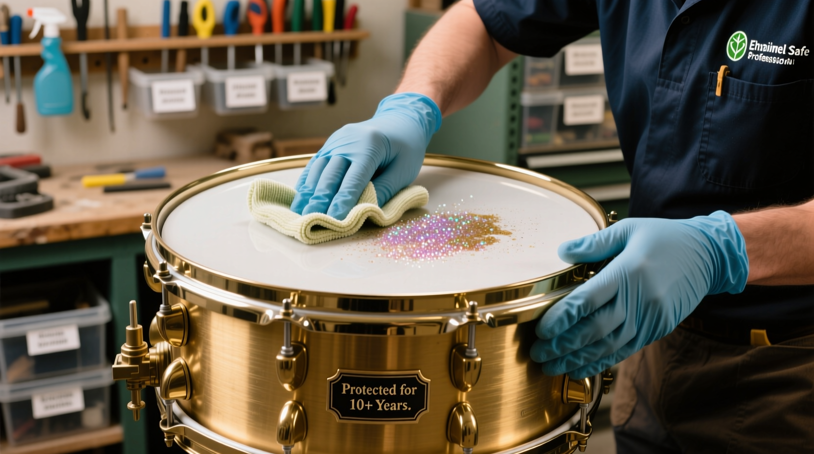 how to remove glitter residue safely