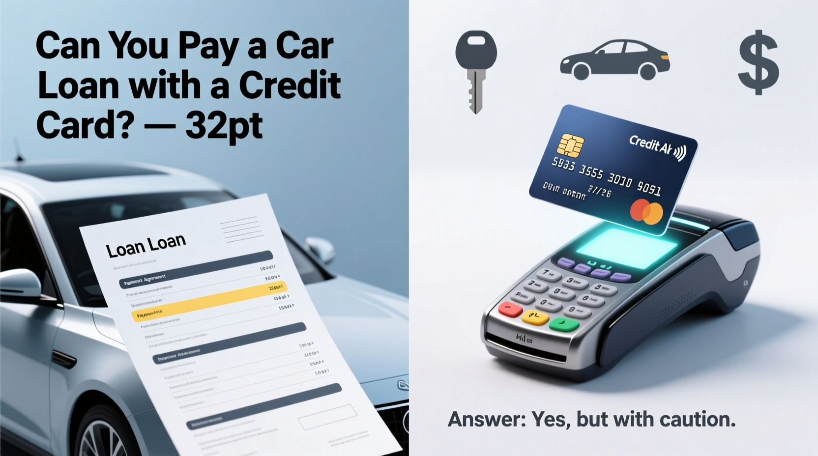 can pay car loan with credit card