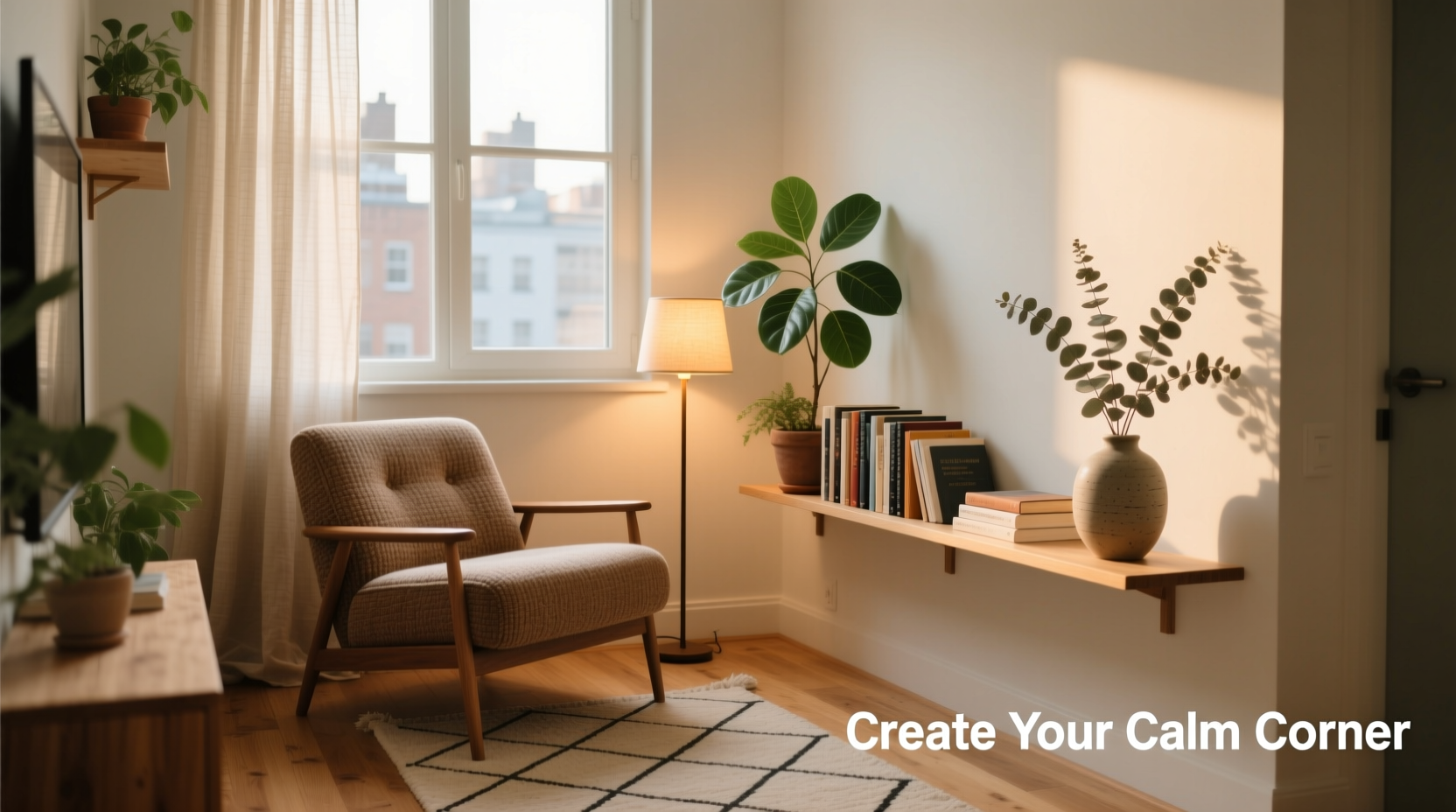 how to create a calming reading nook in small apartments with natural light