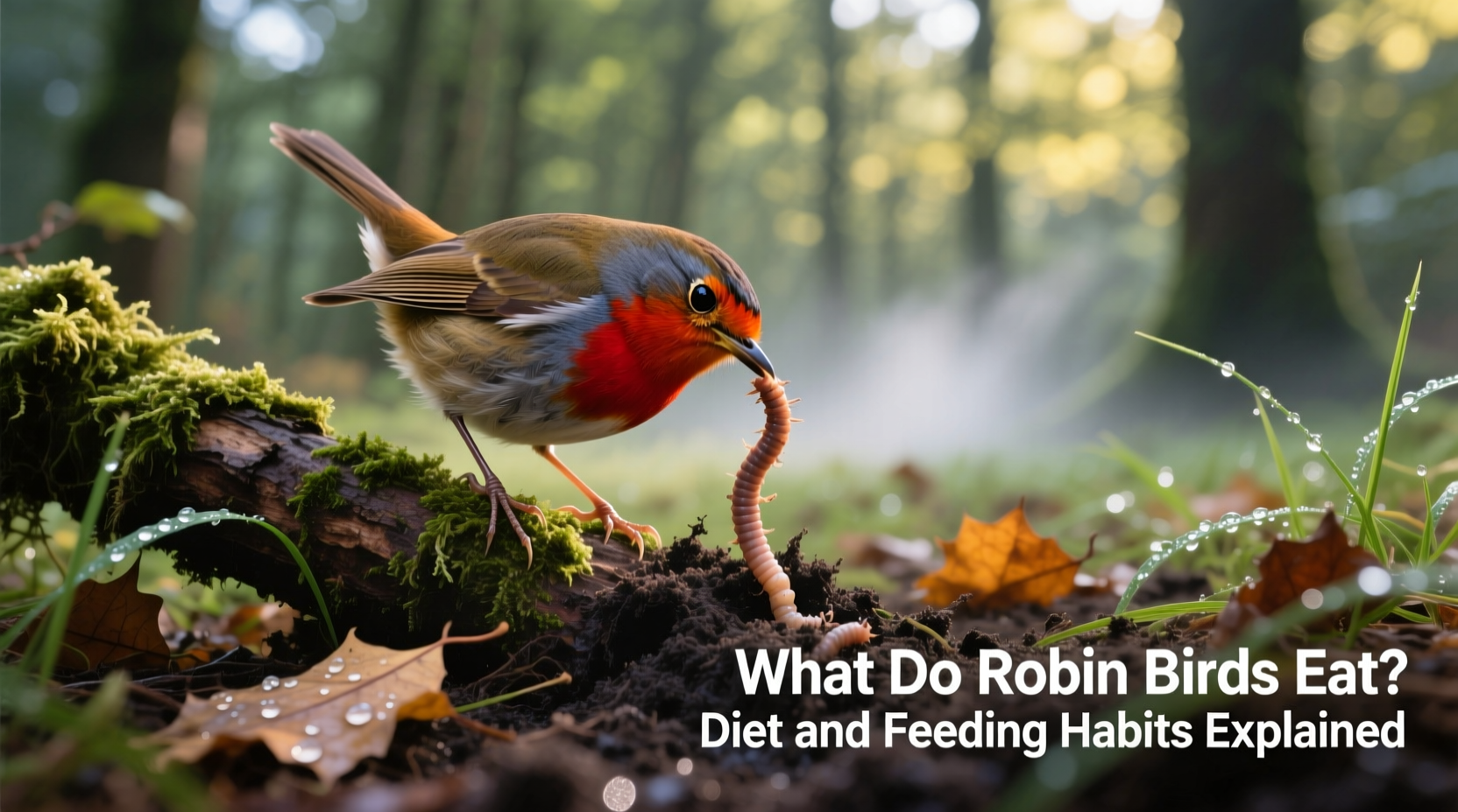 what do robin birds eat