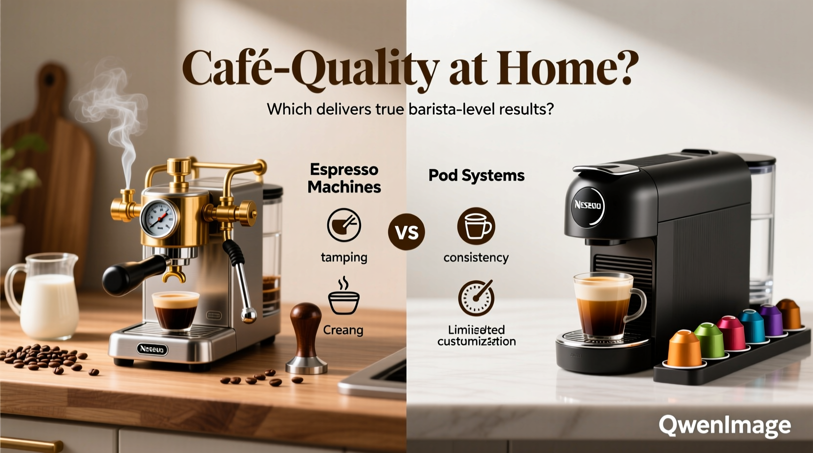 budget espresso machines vs pod systems which makes cafe quality drinks