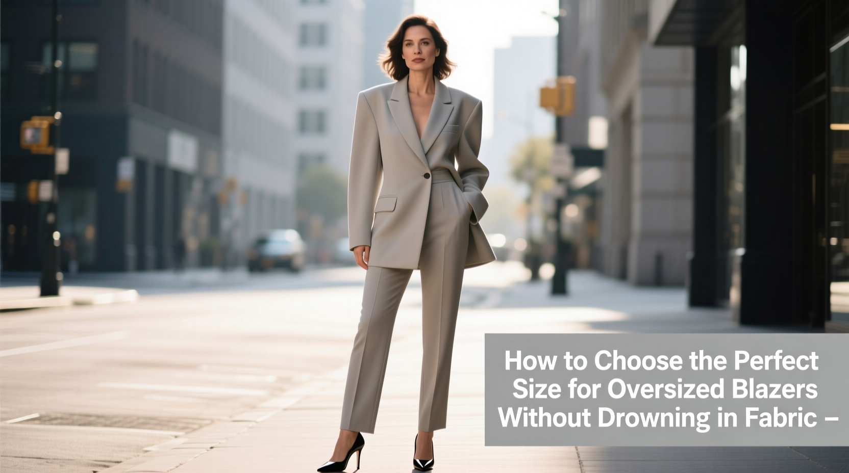 how to choose the perfect size for oversized blazers without drowning in fabric